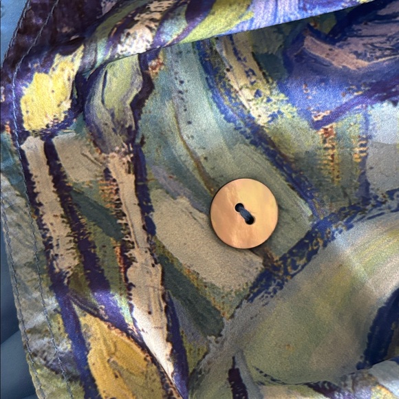 Van Gogh Iris garden reversible rain poncho hooded - Picture 4 of 6